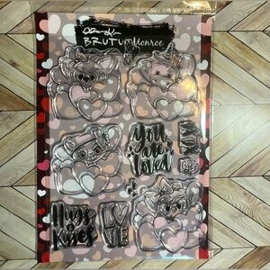 Brutus Monroe “lots of Love” Adorable Valentine’s type stamp set, Hard to find~